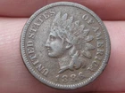 1886 Indian Head Cent Penny, Variety 1, Var 1, T1, Type 1- Fine Details