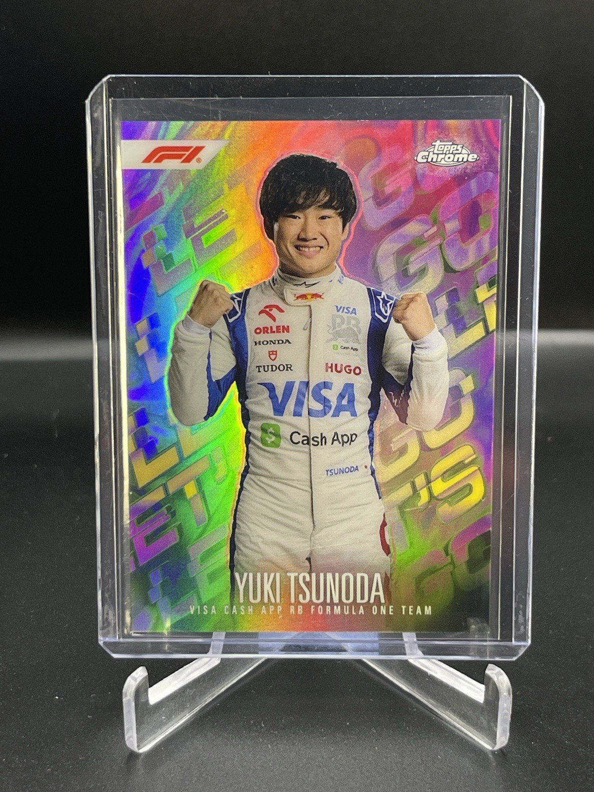 2024 Topps Finest Formula 1 F1 Yuki Tsunoda Let's Go SP #LG-17