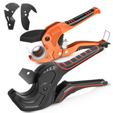 2 Pack PVC Pipe Cutters, Cuts up to 1-5/8"(42mm) PE, PVC, PPR and Plastic Hos...