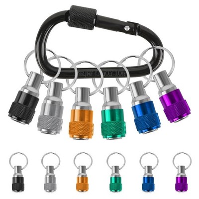6 Pack Bit Holder Keychain, 1/4 inch Hex Shank Bit Holders, Hex Screwdriver B...