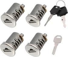 4 Pack Lock Cores for Yakima SKS Car Roof Rack System Components, Lock Cylinders