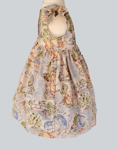 Pooh Bear Inspire Girls Dress, Birthday Bear Dress, Classic Pooh Party Dress, Po - Picture 5 of 6