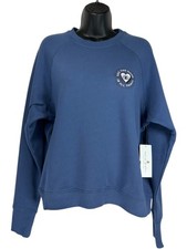 SPIRITUAL GANGSTER See The Good Crewneck Pullover Sweatshirt M Blue 100 Cotton