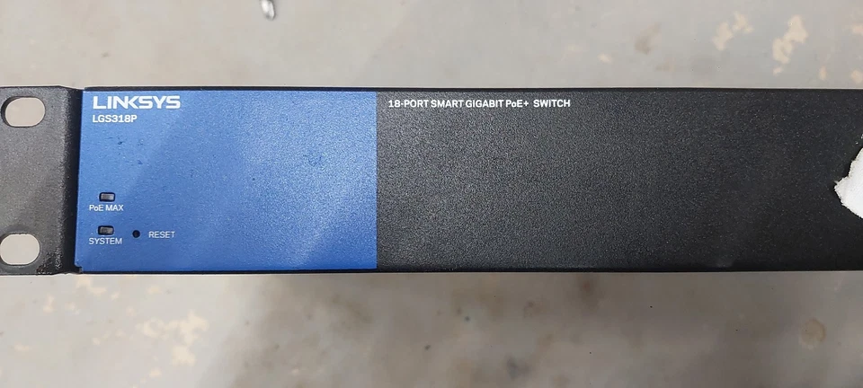 Linksys LGS318p 18-Port Business Gigabit PoE+ Switch - Black - Image 2 of 4