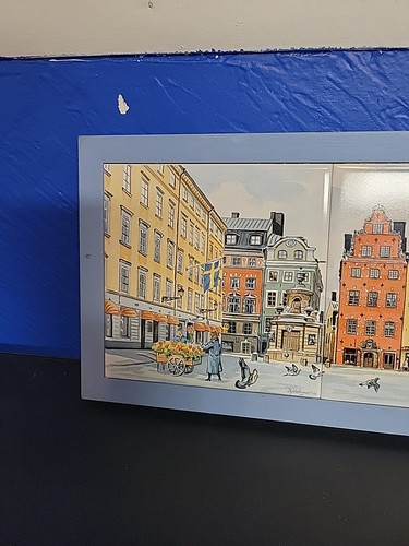 3 Framed Bergquist Imports Swedish Gamla Stan Stockholm Sweden 19.5x7.5 - 第 2/7 張圖片