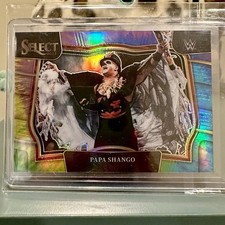 2022 WWE Panini Select Papa Shango Tie-Dye Die Ringside SSP /25 SP Wrestling