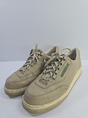 Mephisto Runoff Air Jet Leather Shoes Cream Off White Men US 9.5 EU 9 Comfort