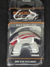 Shock Doctor Sport Max Airflow Lip Guard American Flag Ages 6+ - Latex Free NEW