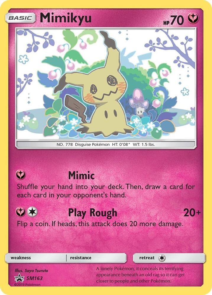 Mimikyu SM163 Promo Holo Pokemon Card Team Up PSA 9 Mint SM Promos