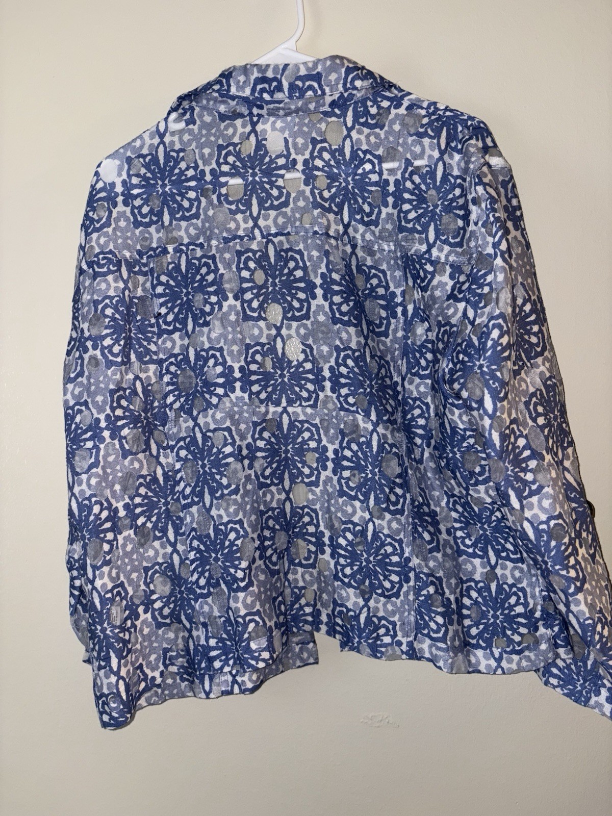 Womens Ruby Rd. Long Sleeve Button closure collar… - image 9