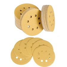 100 Pack 5 Inch 8-Hole 100 Grit Hook-and-Loop Sanding Disc Sander Paper US 0.12 per gallon