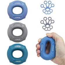 Grip strength trainer Hand grip strengthener, Forearm exerciser, Workout Set ...