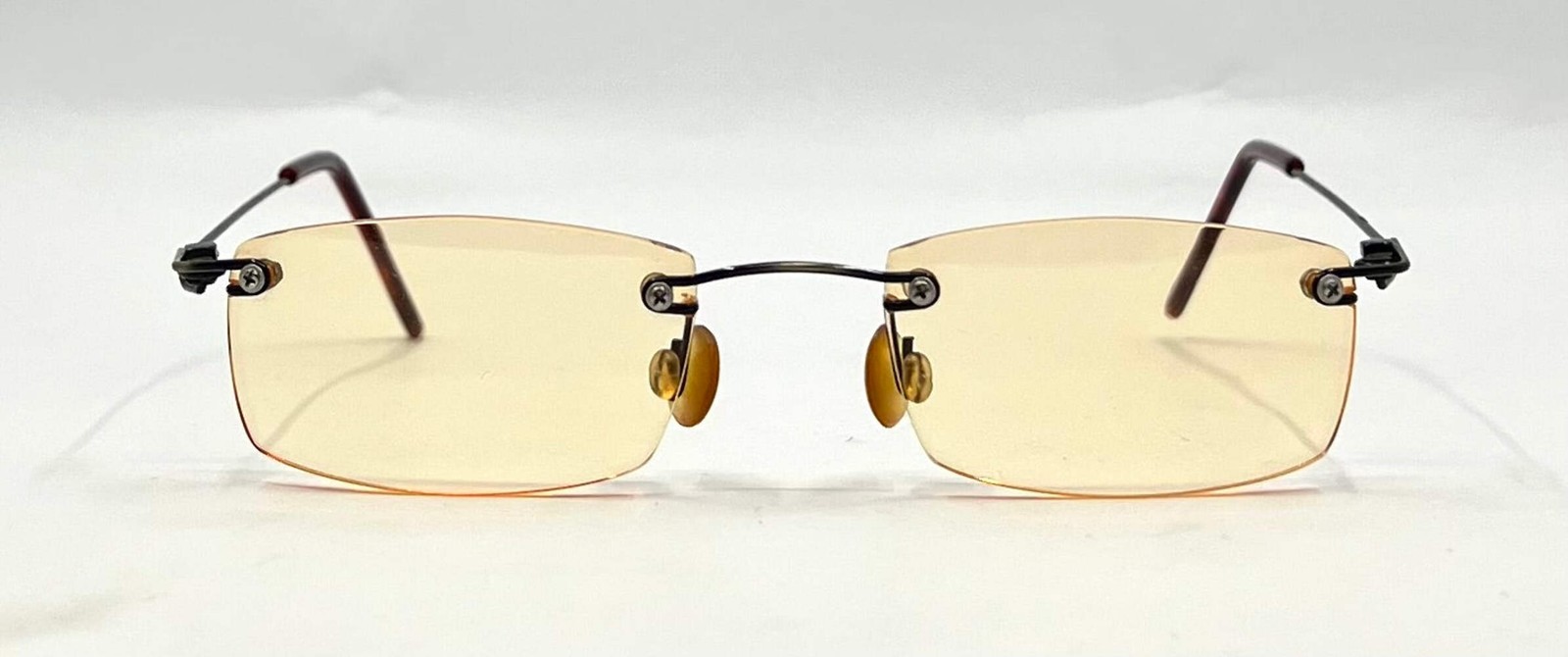 Masters Rimless Sunglasses-Solid Yellow Lenses-Un… - image 2