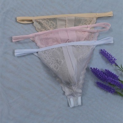 Herren Spitzen Slip transparent G String Unterwäsche mit Wölbungsbeutel für e
