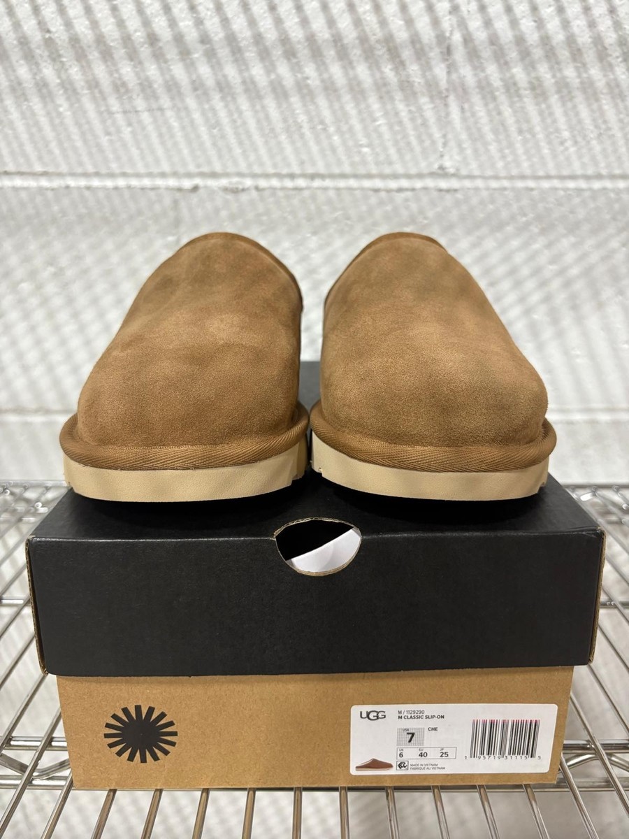 その他 yu 1129290-CHE] UGG Mens Classic Slip-on Chestnut Slippers *NEW