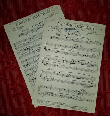 Amore Baciami Noten (1./2. Altsaxophon). Ref00069