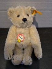 HISTORIC MINIATURE STEIFF PETSY JOINTED AND POSEABLE MOHAIR BEAR 7" 02953