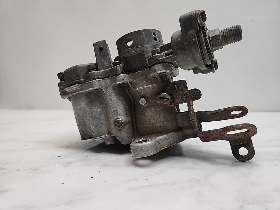 Carburador Holley 2555-3 serie 1909 compatible con Jeep 196ci 1963-65 AMC en línea-Six Foto 4 de 4
