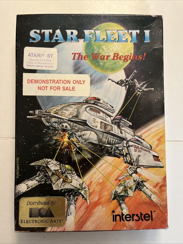 Star Fleet I The War Begins Version 2.1 Atari ST Game Disk Supplement Manual