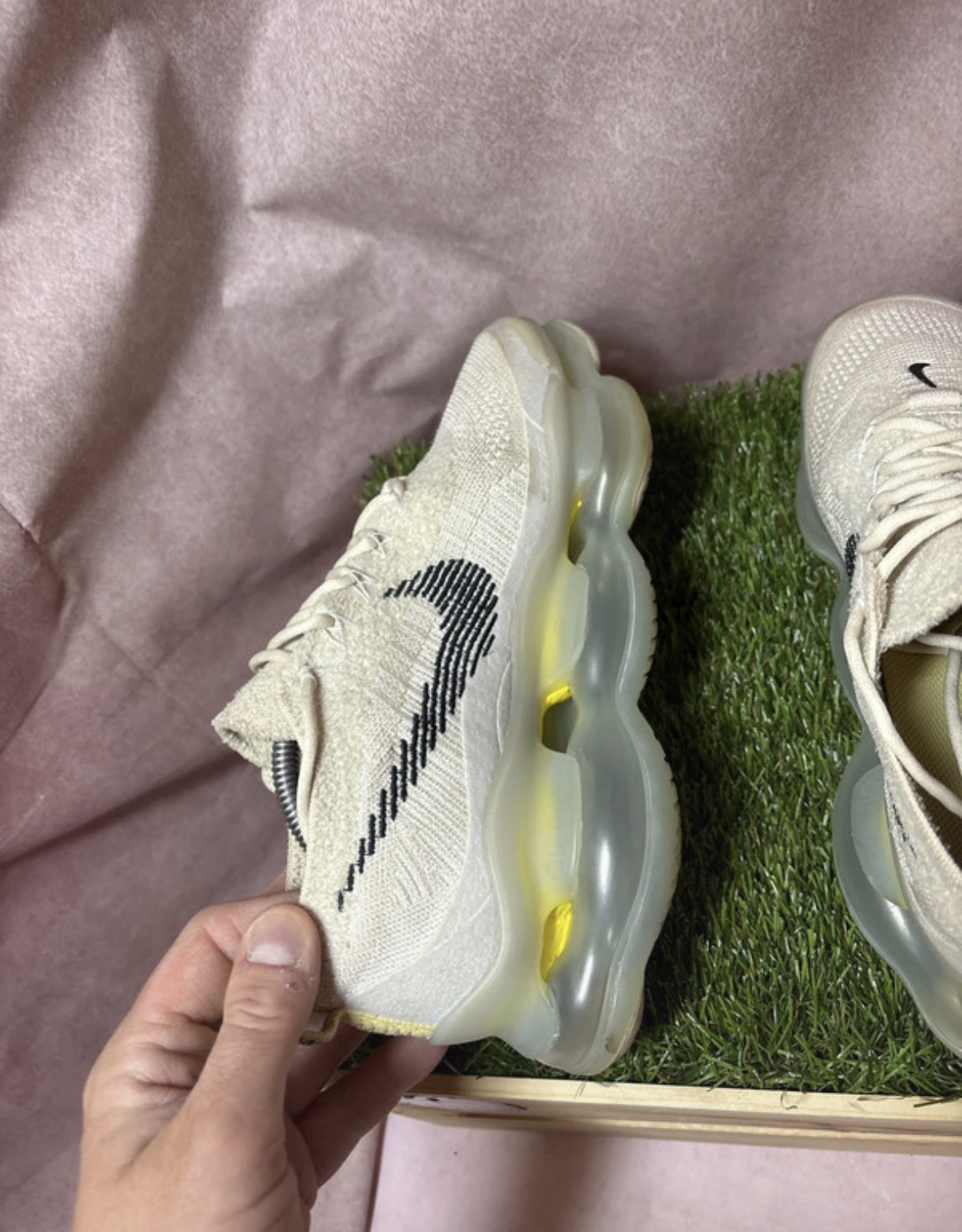 Nike Air Max Scorpion Flyknit 'Lemon Wash' (DJ4702-001) uk size 8 image 2