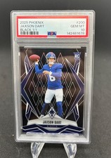 2025 Panini Phoenix Jaxson Dart Black 1/1 PSA 10 New York Giants