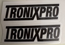 2 X TRONIXPRO LICENCED PROMOTIONAL DECAL , SMALL VERSION, DEALER PROMO STICKER