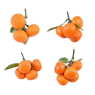 Simulation Foams Tangerine Realistic Fruit for Kitchen Parties Decorations