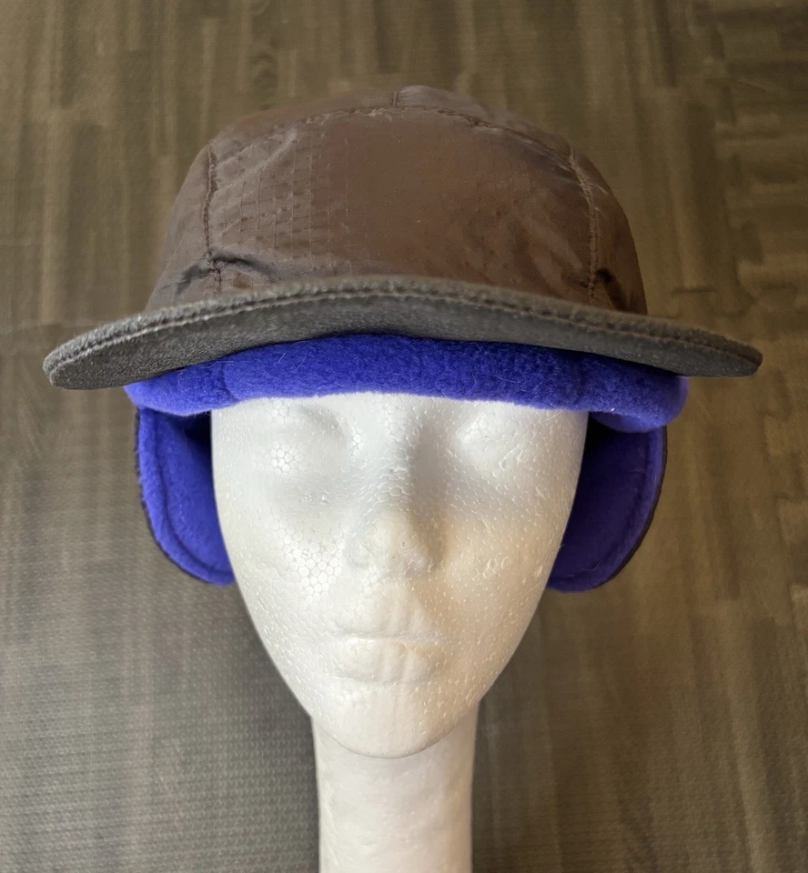 LL Bean XL Black Gortex Trapper Hat Fleece Lined Ear Covers Polartec Made in USA - Image 4 of 4