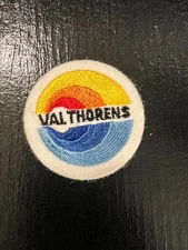 Vintage Val Thorens Ski Patch France Blue Yellow Red Embroidered