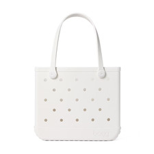 Bogg Bag Baby Tote For Shore White - Waterproof Beach Pool Bag NEW -With Tags