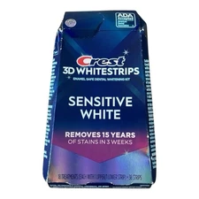 Crest - 3D Whitestrips Sensitive White (36 Strips) - Dental Whitening Kit