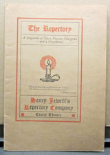 Copley Theatre Program Boston Apr 7, 1924 Henry Jewett's Repertory "A Night Off"