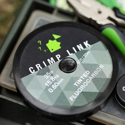 Thinking Anglers Tinted Fluorocarbon Crimp Link NEW Carp Fishing Line *Both Size