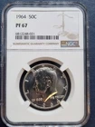 1964 Kennedy Proof Half Dollar 50c Silver Graded NGC PF67 #98600