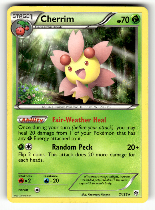 Cherrim 7/135 Normal Rare Plasma Storm LP