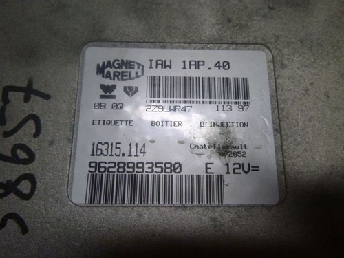ECU Peugeot Partner Combispace MPV 1.4 (TU3JP(KFX)) 9628993580 - Imagen 2 de 2