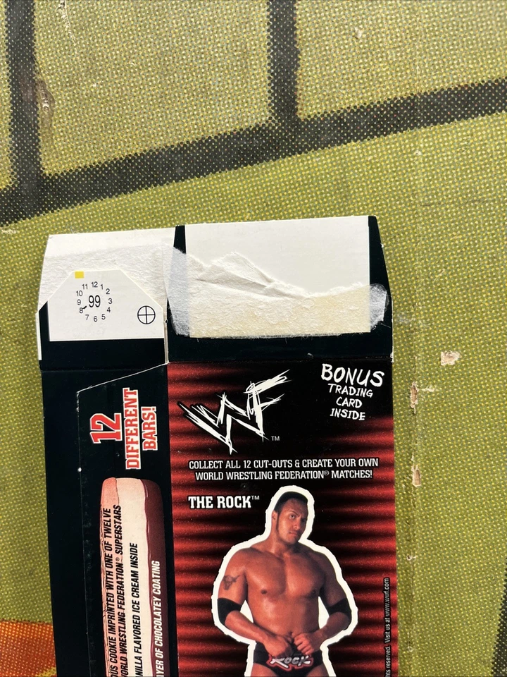 FIGURA DE CAJA DE HELADOS DE COLECCIÓN 2000 WWF THE ROCK WWE WCW RETRO BUEN HUMOR RARA Foto 3 de 4