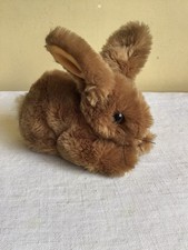 Vintage Steiff Snuffy Laying Brown Bunny Rabb...