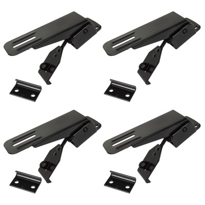 4 Lockable Lid Latches for Pop-Up Tent Campers, Black