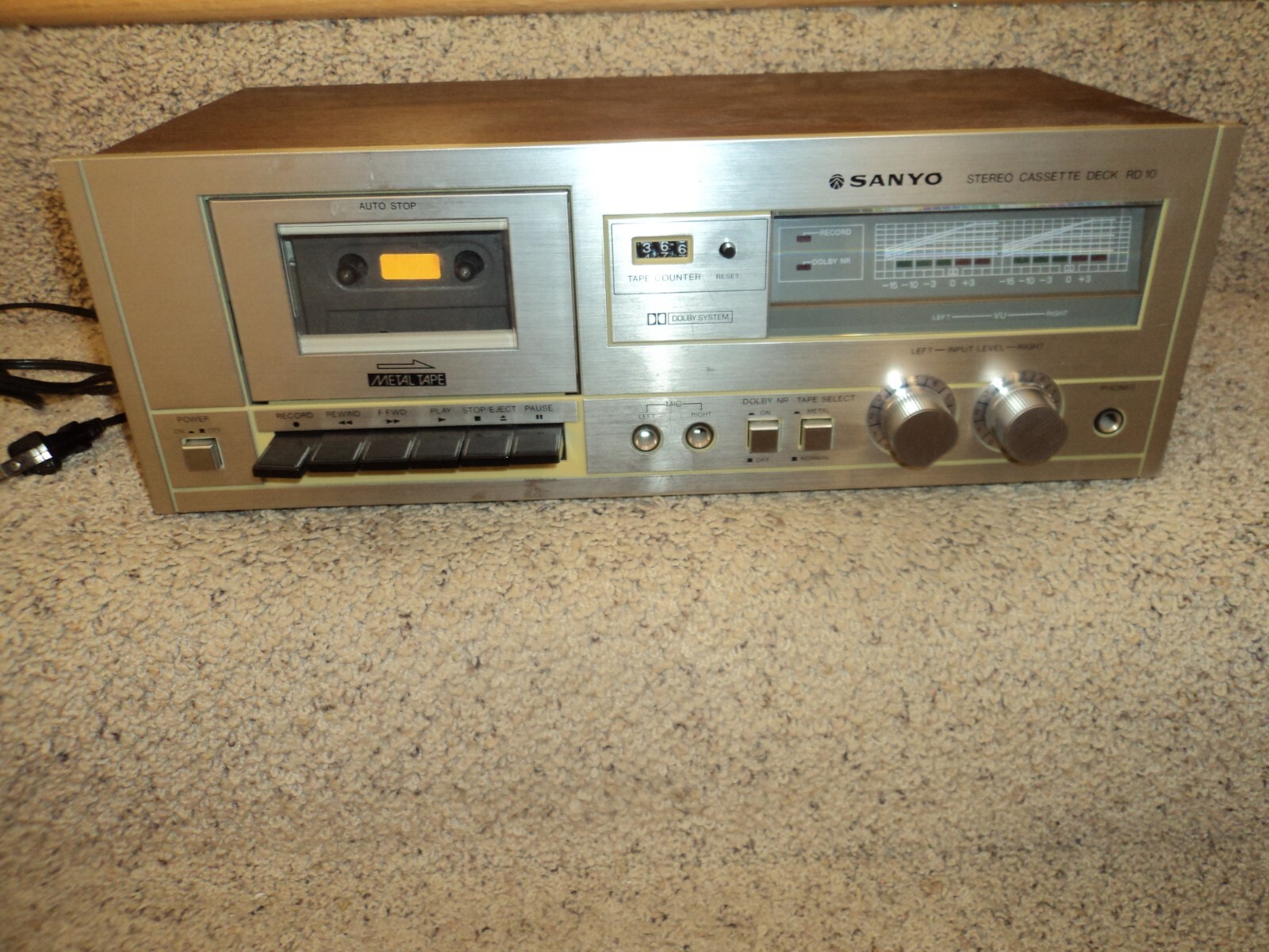 Vintage Sanyo Stereo Cassette Player RD10 Tested Working eBay