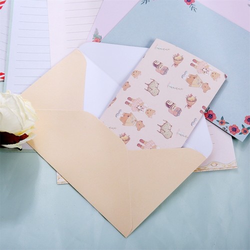 6Pcs Letter Paper 3Pcs Envelopes for Writing Letters Wedding Invitations 10 Type - Picture 11 of 74