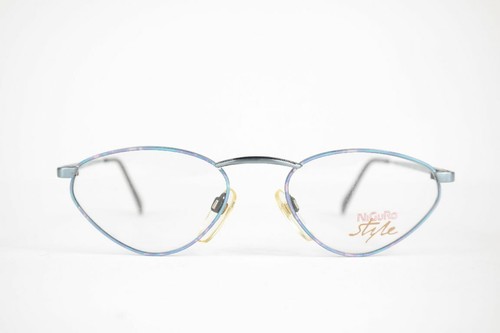 Lunettes Ovales Vintage Neostyle Boutique - Argent/bleu, Monture Métal, 56/16/135