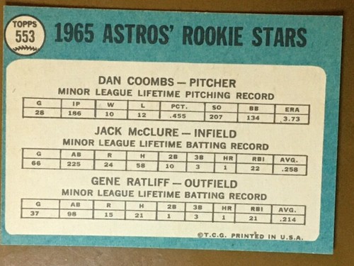 1965 Topps Baseball Singles - Pick Your Card -- 371 to 598 -- High Numbers - Picture 357 of 499