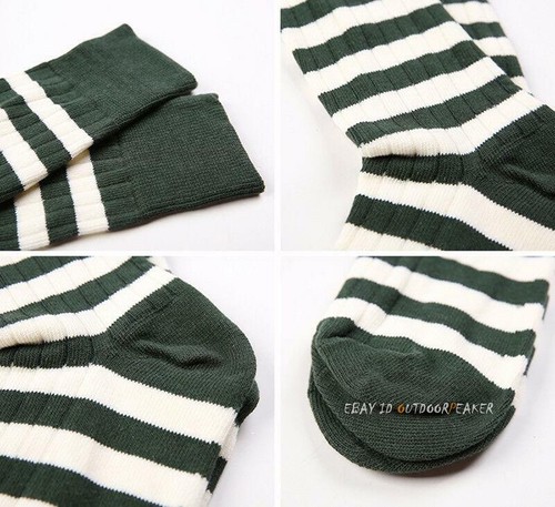 SIN STOCK Calcetines a Rayas Prisión Hombres Gruesos Algodón Calcetines Acanalados Colorido Bota Calcetín - Imagen 10 de 19