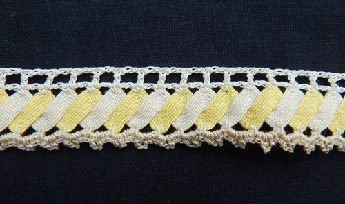 VINTAGE LACE TRIM, 3.5 yds x 7/8