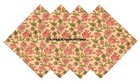 Beige Hand Block Floral Printed Table Napkins Cotton Table Soft Cloth Of 24 PC