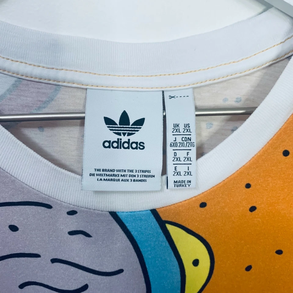 男子 Adidas 限量版 Beach Alligator T 恤 2XL — 第 2/4 张图片