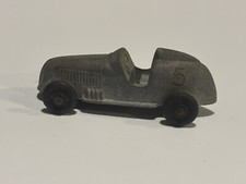 Vintage Tootsie Toy Race Car Silver Number 5 Made in USA