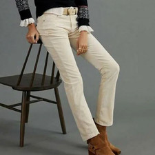 NEW Anthropologie Pilcro 33T The Slim Boyfriend Corduroy Pants 33 Tall Nwt Cords