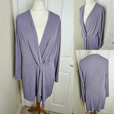 Size 18 Pretty Little Thing Lilac Purple Long Sleeved Mini Wrap Dress
